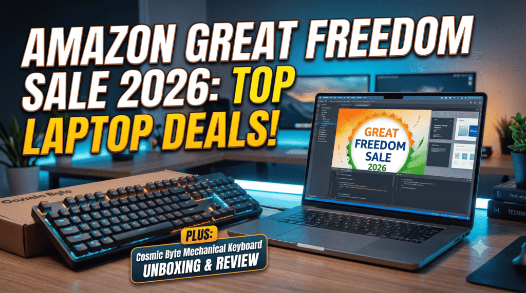 Amazon Great Freedom Sale 2026: Best Dev Laptop Deals | Cosmic Byte Mechanical Keyboard Unboxing 💻